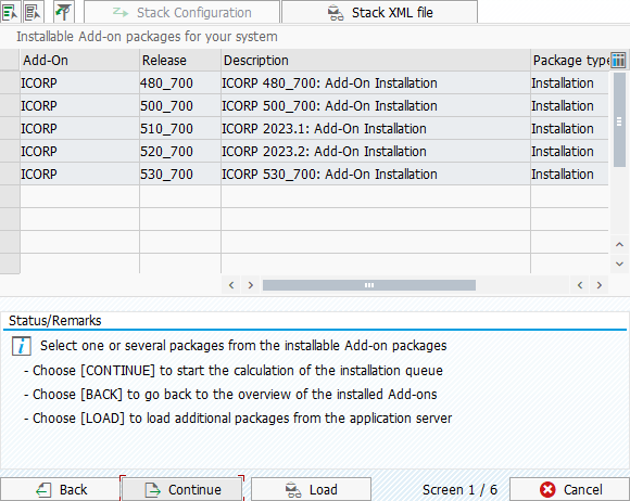 Installable Add-on packages for your system.