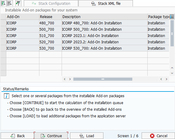 Installable Add-on packages for your system.
