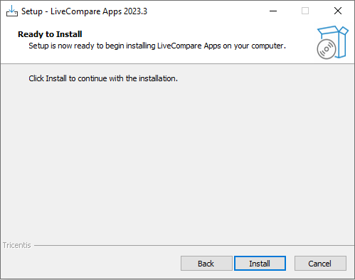 Ready to Install screen.