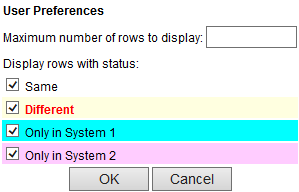 User Preferences dialog.