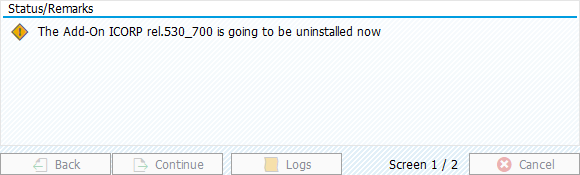 Status/Remarks section.
