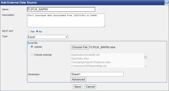 Add External Data Source dialog.