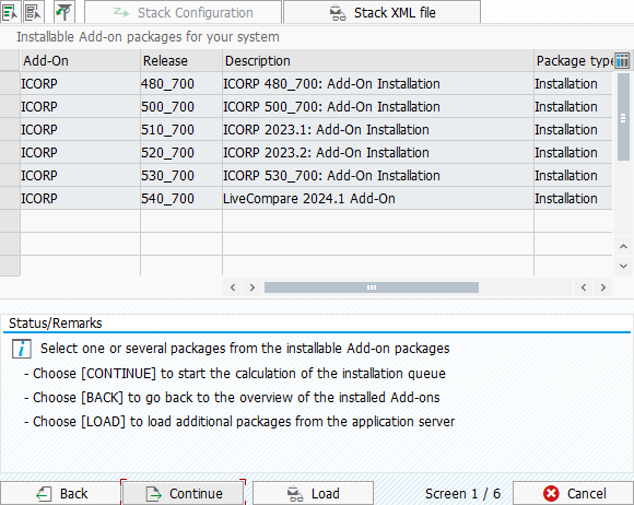Installable Add-on packages for your system.