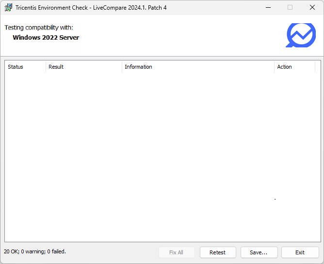 Pre-install Check screen.