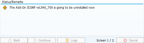 Status/Remarks section.
