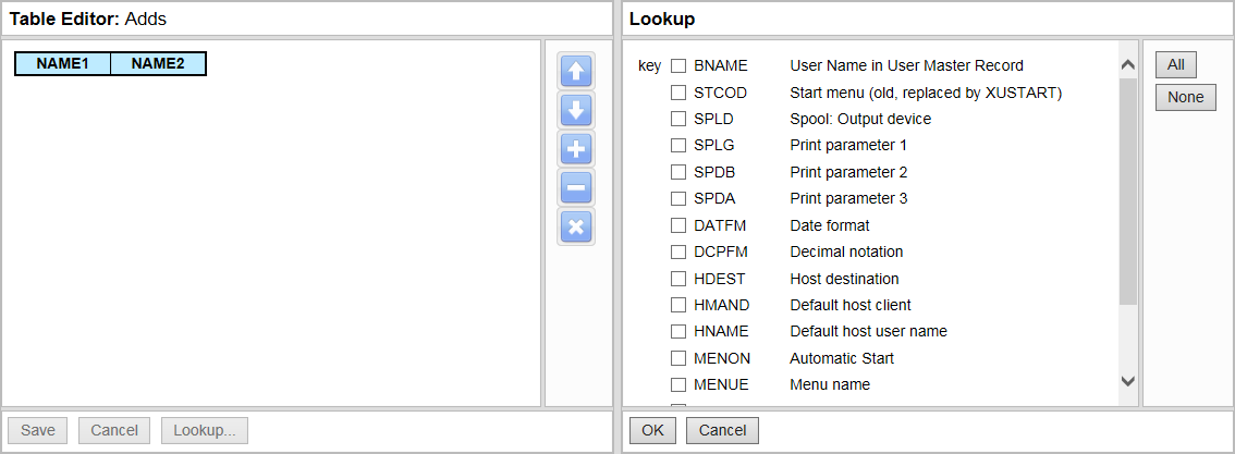 Pair List Lookups: Adds.