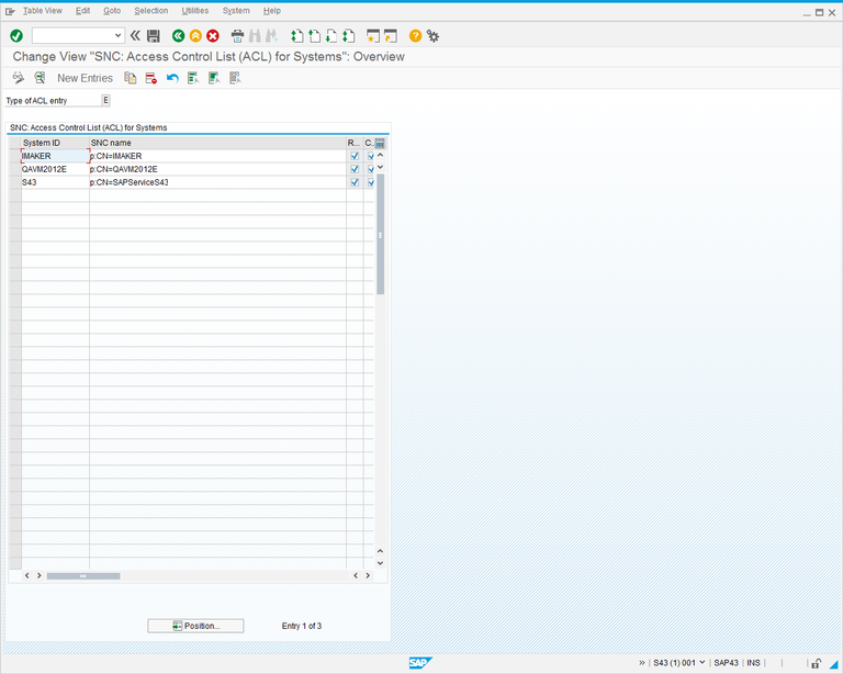 Change View: Overview screen.