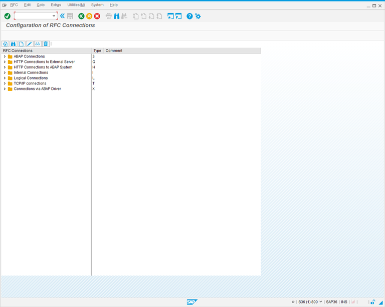 SM59 Configuration of RFC Connections.