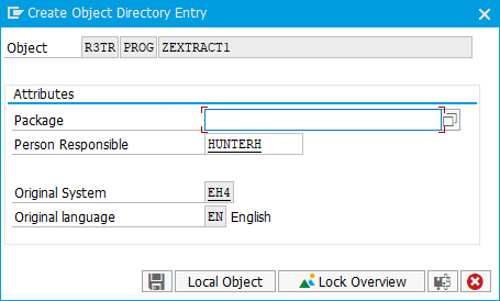 Create Object Directory Entry dialog.