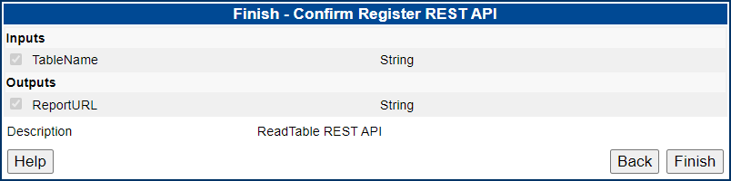 Finish - Confirm Register REST API.