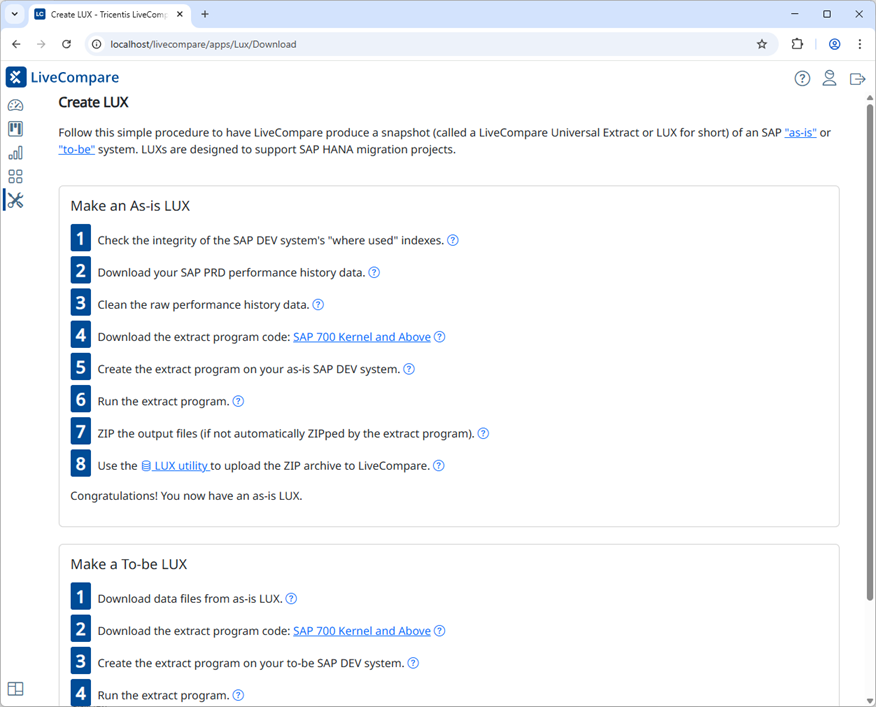 Download screen.