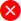 Pipeline status error icon.