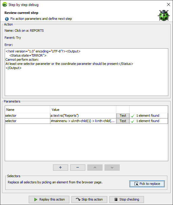 Step by Step Debug
