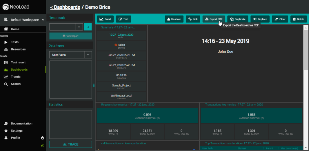 NLW-DasboardExportPDF