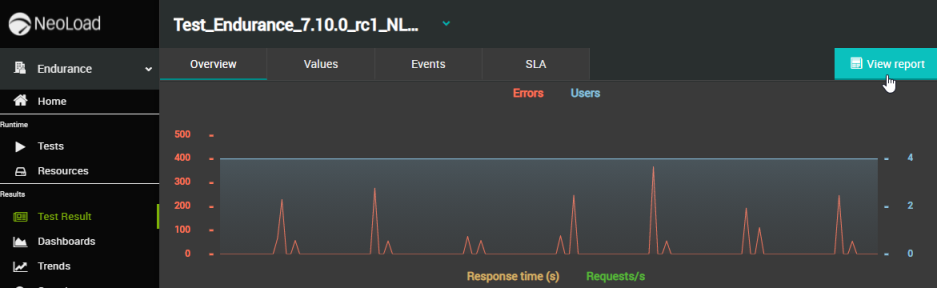 NLW-TestResultViewReport
