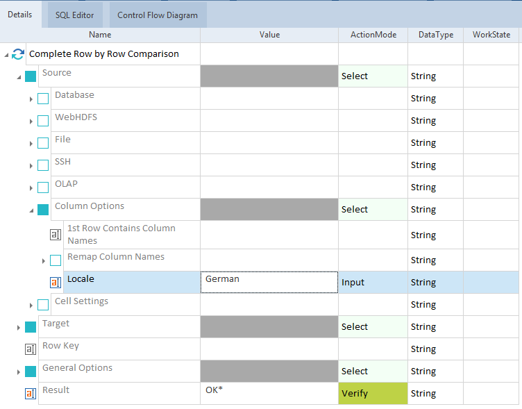 ロケールを選択する